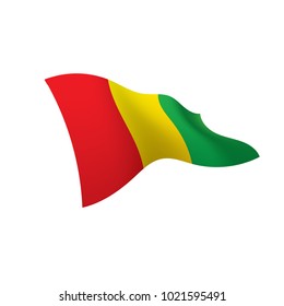 guinea flag, vector illustration