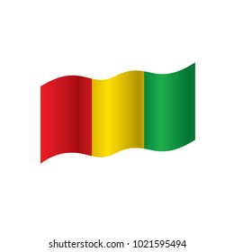 guinea flag, vector illustration