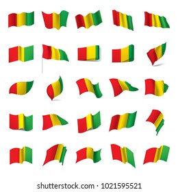 guinea flag, vector illustration
