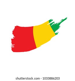 guinea flag, vector illustration