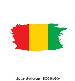 guinea flag, vector illustration