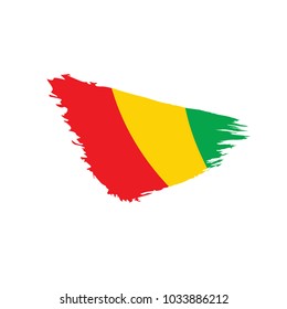 guinea flag, vector illustration