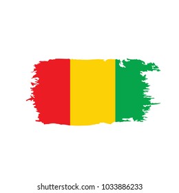 guinea flag, vector illustration