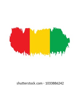 guinea flag, vector illustration