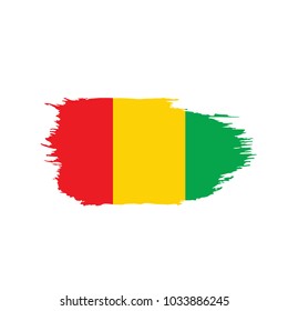 guinea flag, vector illustration