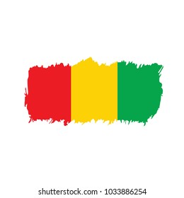 guinea flag, vector illustration