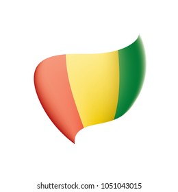 guinea flag, vector illustration