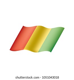 guinea flag, vector illustration