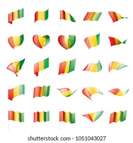guinea flag, vector illustration