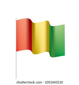 guinea flag, vector illustration