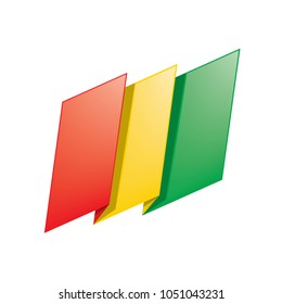 guinea flag, vector illustration