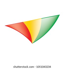 guinea flag, vector illustration