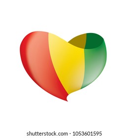 guinea flag, vector illustration