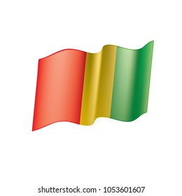 guinea flag, vector illustration