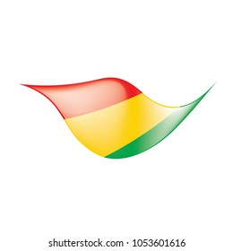 guinea flag, vector illustration