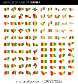guinea flag, vector illustration