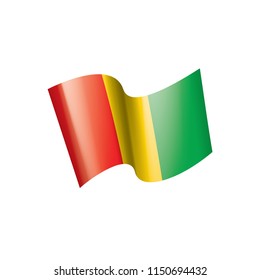 guinea flag, vector illustration