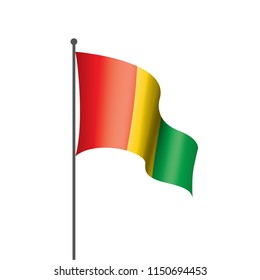 guinea flag, vector illustration
