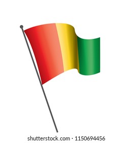 guinea flag, vector illustration