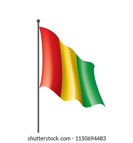 guinea flag, vector illustration