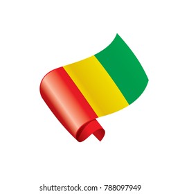 guinea flag, vector illustration