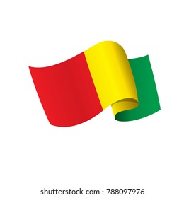 guinea flag, vector illustration