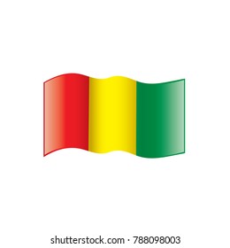 guinea flag, vector illustration