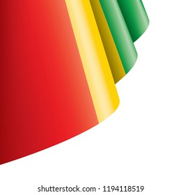guinea flag, vector illustration on a white background