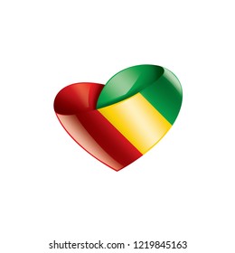 guinea flag, vector illustration on a white background