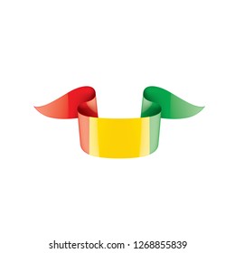 guinea flag, vector illustration on a white background