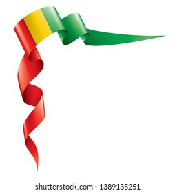 guinea flag, vector illustration on a white background