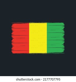 Guinea Flag Vector. National Flag