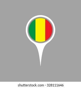 guinea flag,pin