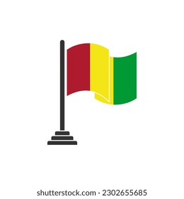 Guinea flags icon set, Guinea independence day icon set vector sign symbol
