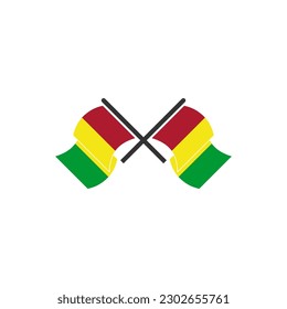 Guinea-Flaggen-Symbol-Set, Guinea-Unabhängigkeitstag Symbol für Vektorsymbol