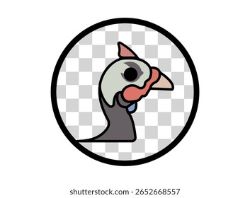 Conjunto de ícones de aves pintadas e logotipo de identidade da marca moderna .
