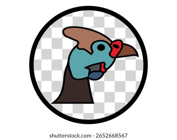Conjunto de ícones de aves pintadas e logotipo de identidade da marca moderna .