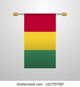 Guinea hanging Flag