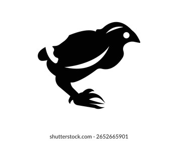 guiné quando ilustração vetorial, guiné galinha ícone cabeça linha arte ilustração vetorial em fundo transparente.