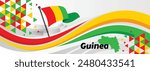 Guinea Independence Day, October 2. Vector illustration


