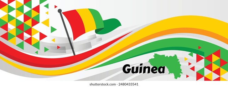 Guinea Independence Day, October 2. Vector illustration

