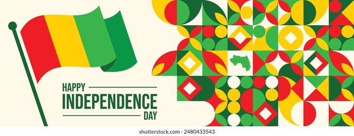 Guinea Independence Day, October 2. Vector illustration

