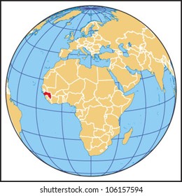 Guinea Locate Map