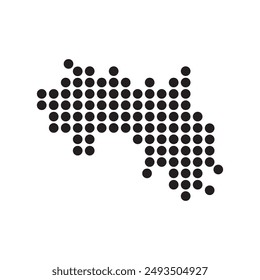 Guinea map icon illustration element design