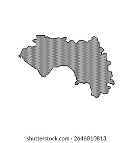 Guinea map icon, isolated vector illustration design