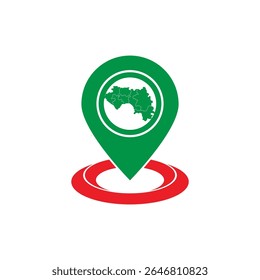 Guinea map icon, isolated vector illustration design