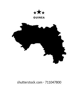 Guinea map. Vector illustration.