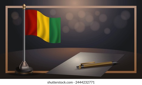 Guinea National Day, template banner vector Illustration