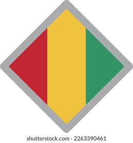 Guinea national flag icon vector Illustration material