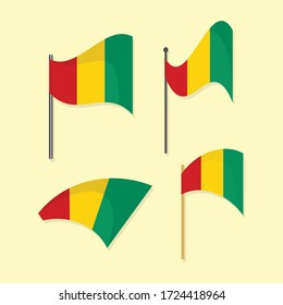 Guinea national flag simple vector design 